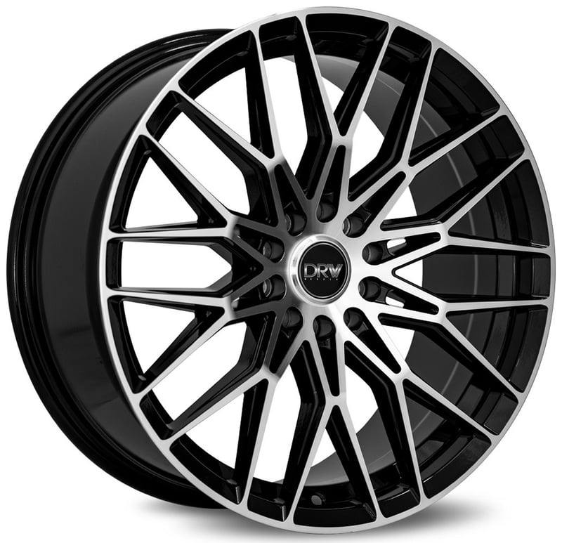17x7.5 drw d21 gloss black machined face 4x4.25/108 4x4.5/114.3 38mm