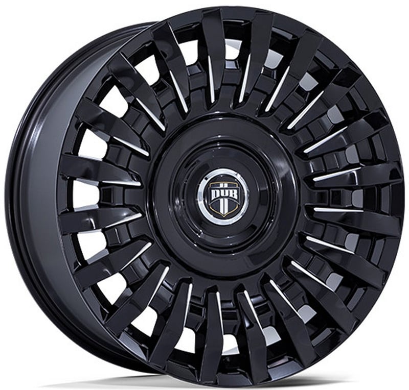 (clearance - no returns) 24x10 dub dc272 honcho gloss black milled 6x135 6x5.5/139.7 30mm