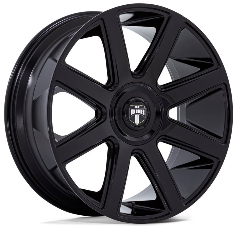 (clearance - no returns) 24x9 dub dc273 pull gloss black 5x115 5x120 15mm