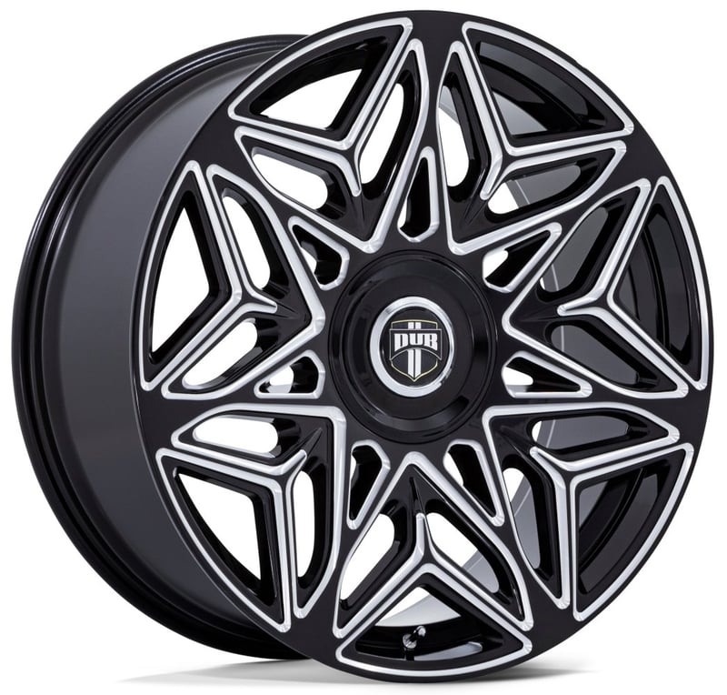 (clearance - no returns) 24x10 dc274 anomaly gloss black milled 5x112 5x115 15mm