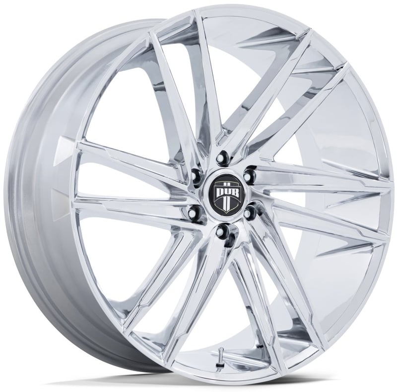 (clearance - no returns) 26x10 dub dc275 blaze chrome 6x135 30mm
