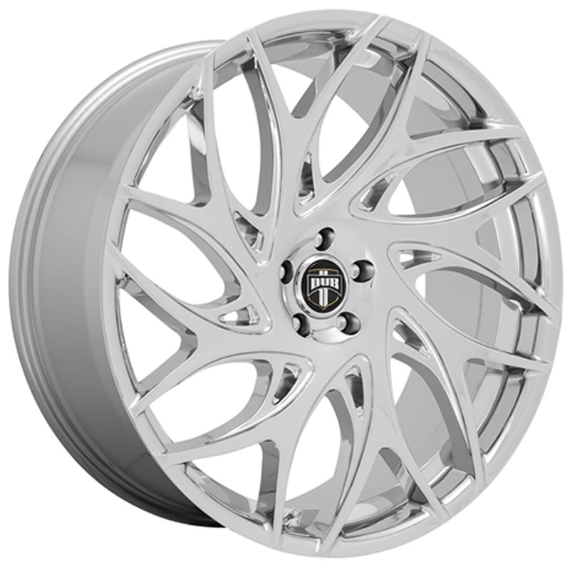(clearance - no returns) 26x10 dub goat chrome s258 5x115 15mm