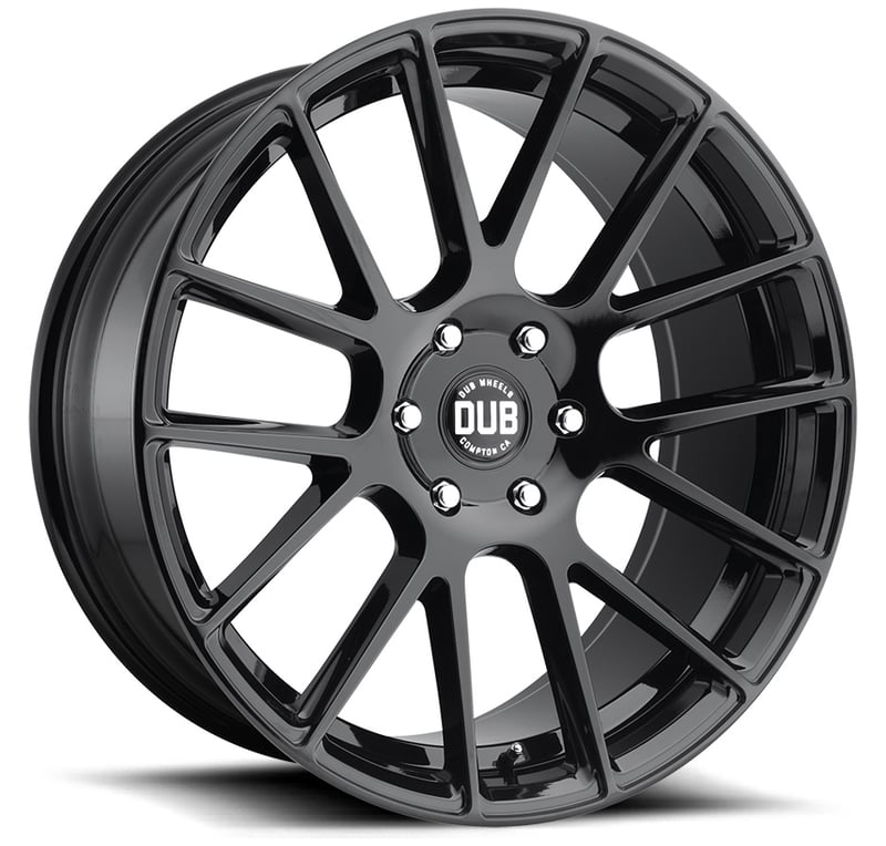 22x9.5 dub luxe gloss black s205 6x5.5/139.7 20mm