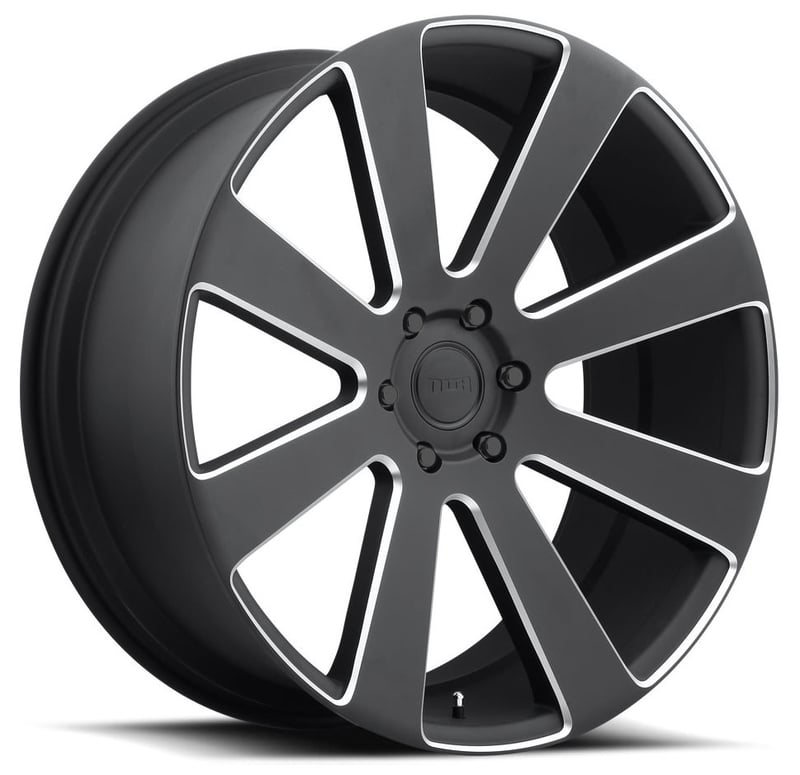 (clearance - no returns) 26x10 dub 8-ball matte black/milled s187 6x5.5/139.7 30mm