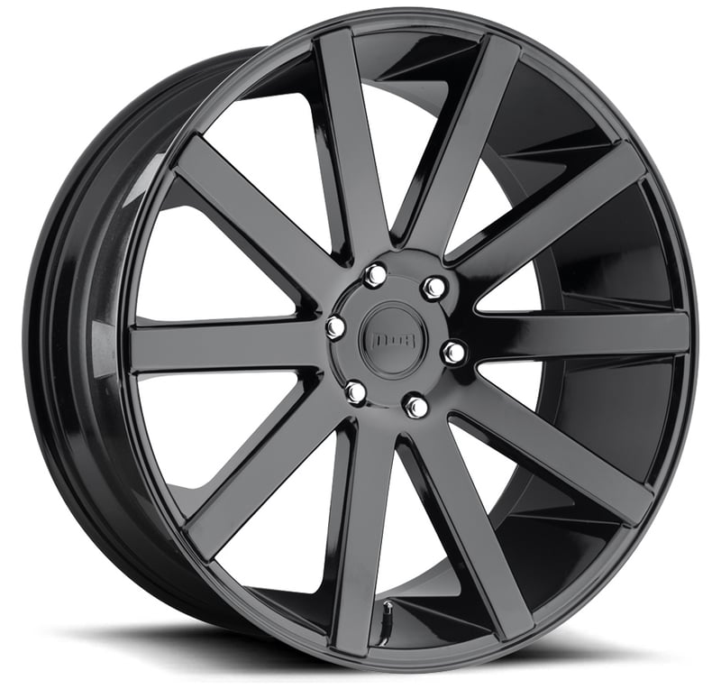 (clearance - no returns) 26x10 dub shot calla gloss black s219 6x5.5/139.7 20mm