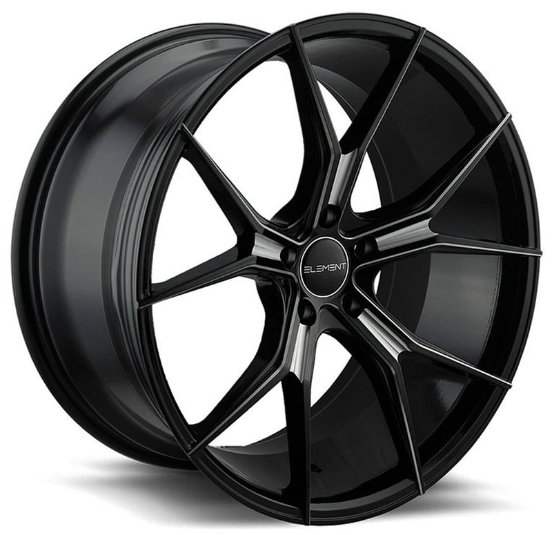 20x10 element el1225 gloss black milled 5x120 40mm