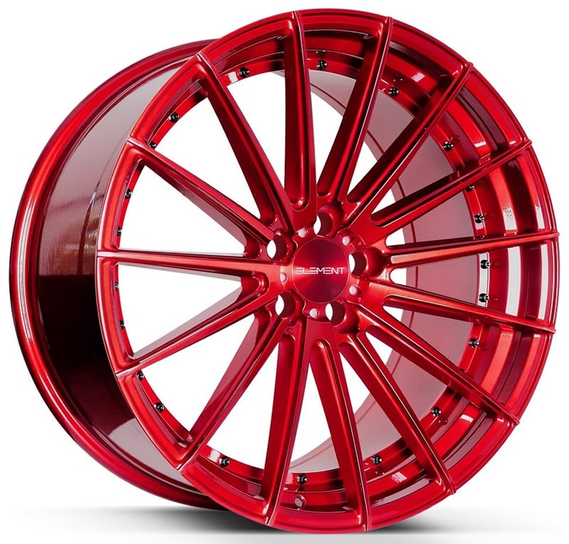 22x9 element el15 candy red 5x120 30mm