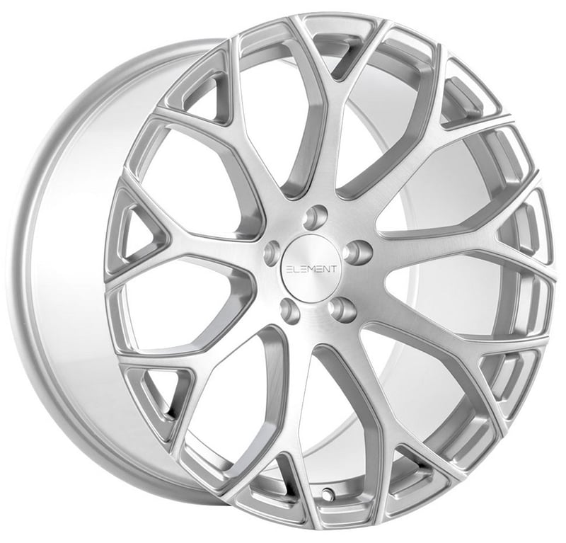 22x10.5 element el99 brushed silver 5x115 20mm