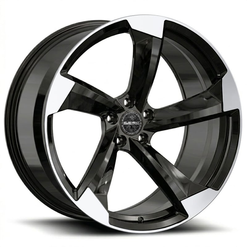22x8 element forged fs-1 gloss black machined (full forged) (custom)