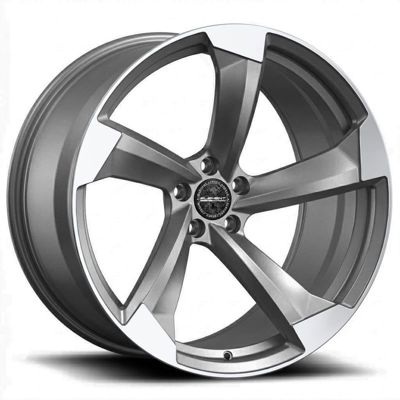 23x9.5 element forged fs-1 satin gunmetal machined (full forged) (custom)