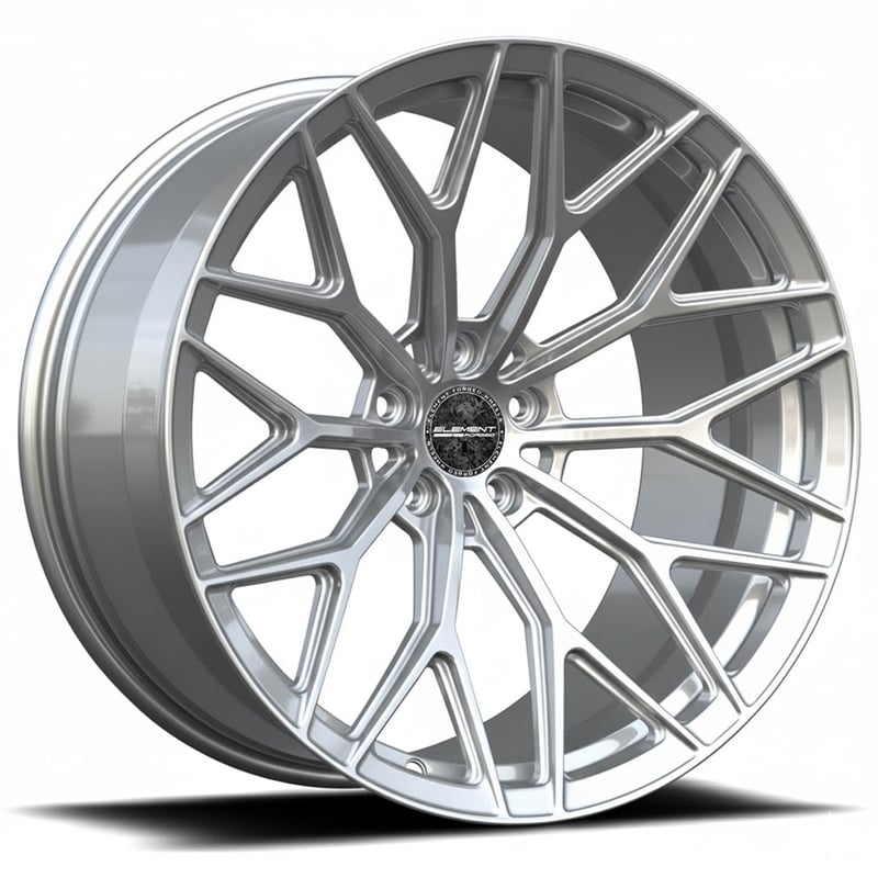 22x10 element forged me-7 gloss silver (full forged) (custom)