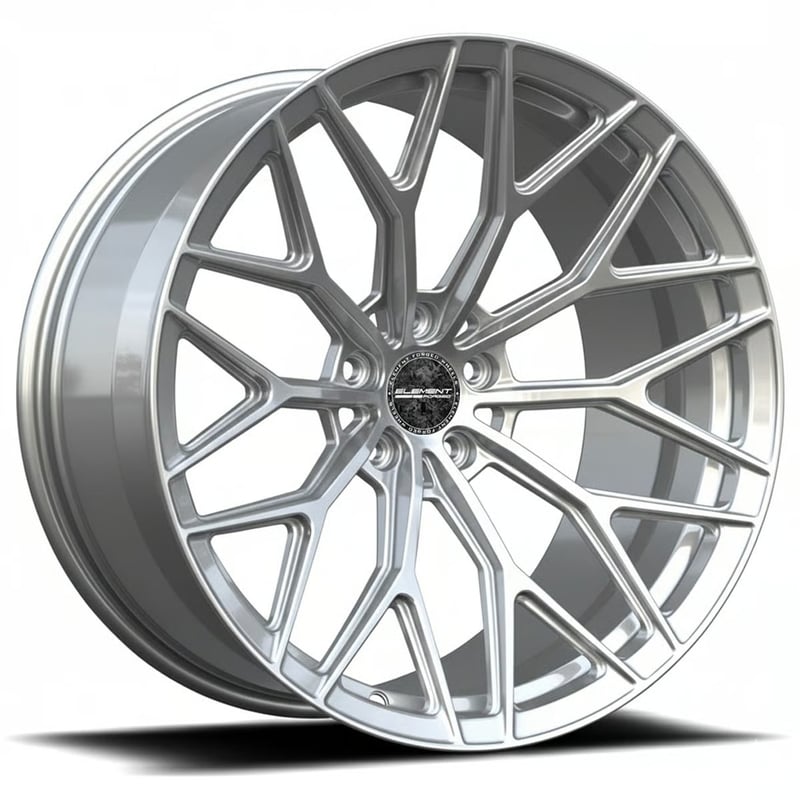 22x8 element forged me-7 gloss silver (full forged) (custom)