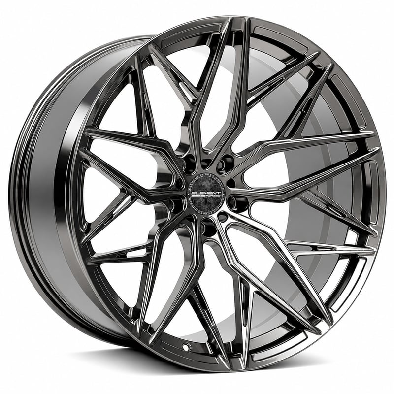 20x8.5 element forged me-5 black chrome pvd (full forged) (custom)