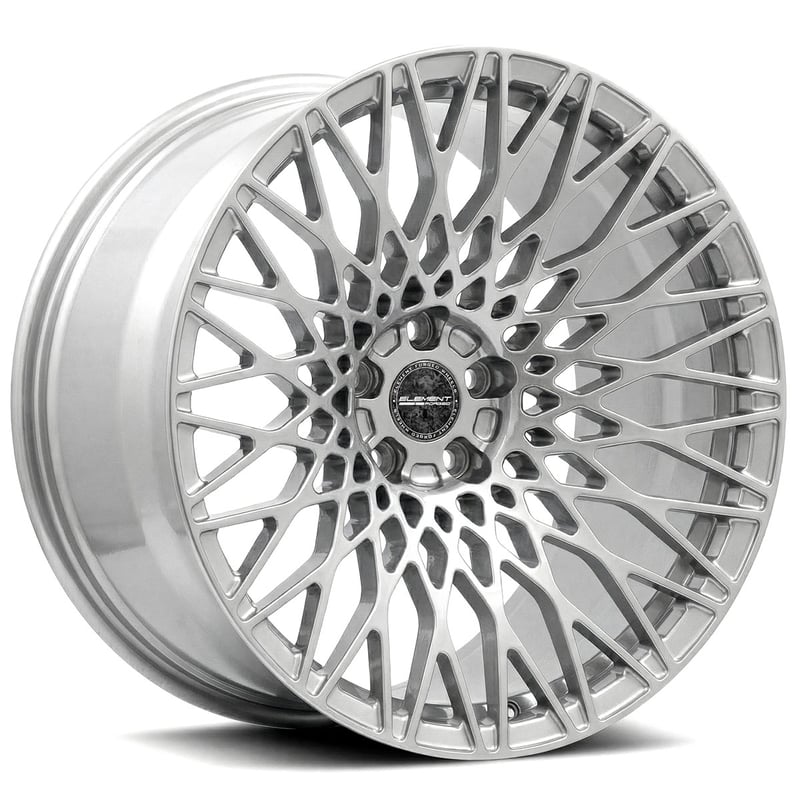 19x7.5 element forged me-8 gloss silver (full forged) (custom)