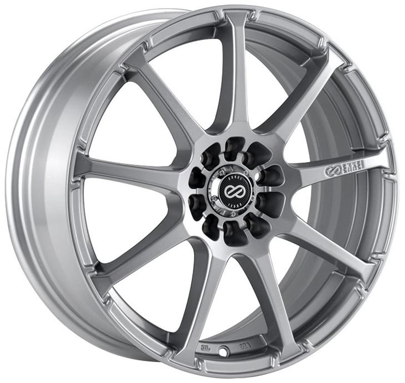 17x8 enkei edr9 silver 5x112 5x4.5/114.3 45mm