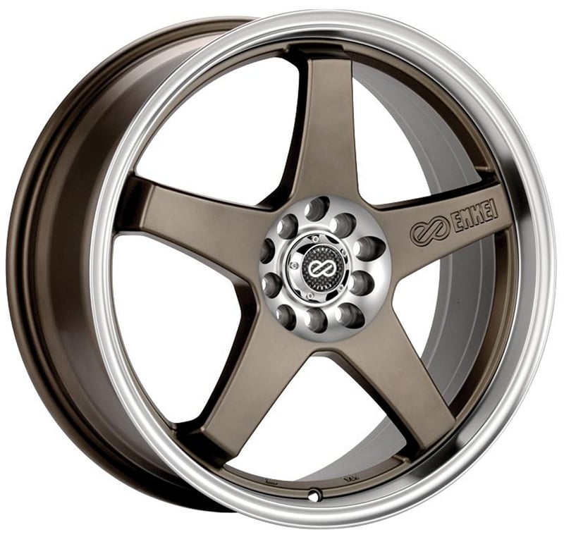 18x7.5 enkei ev5 bronze w/ machined lip 5x100 5x4.5/114.3 38mm