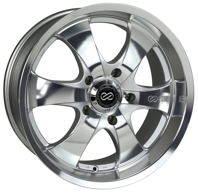 18x8.5 enkei m6 silver machined 5x5/127 20mm