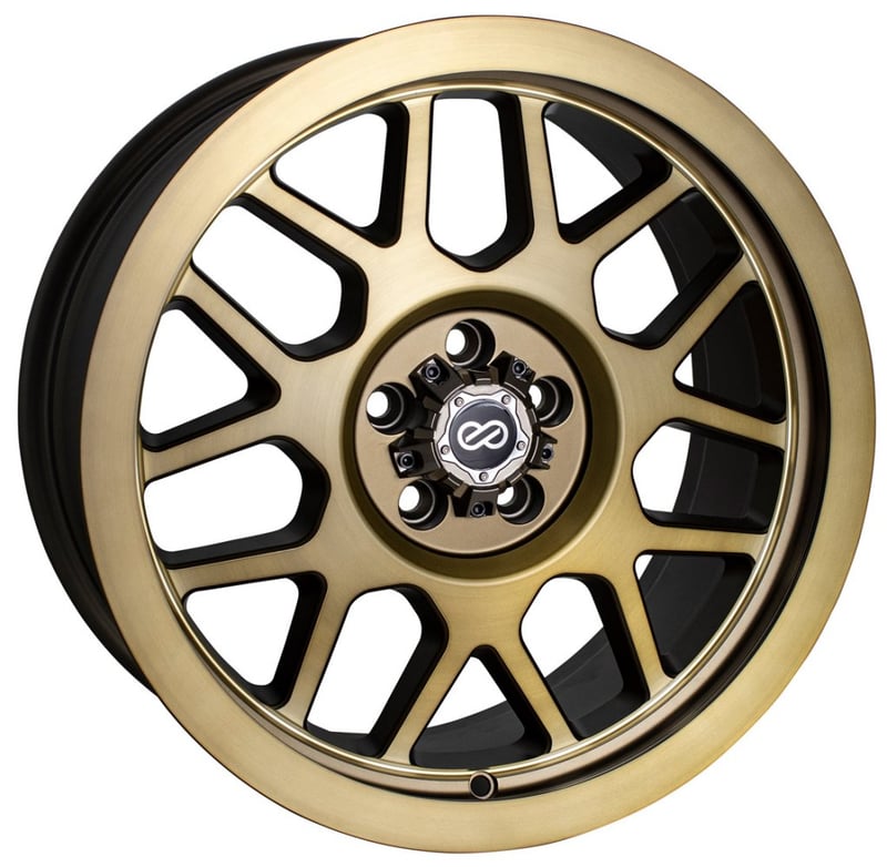 17x9 enkei matrix brushed gold 5x5/127 10mm