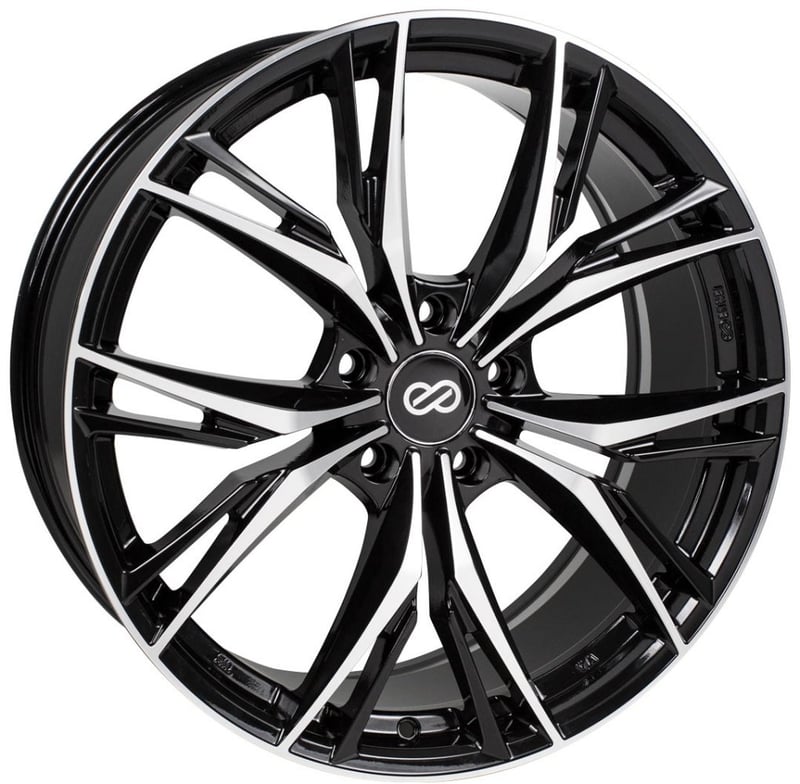 20x8.5 enkei onx gloss black machined 5x4.5/114.3 40mm