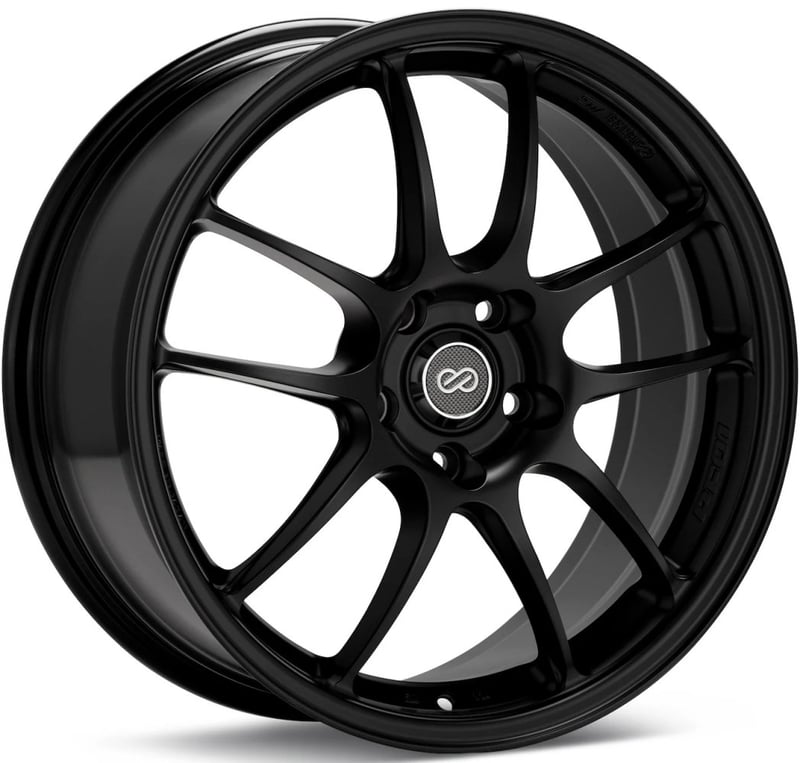 18x9.5 enkei pf01 matte black 5x4.5/114.3 35mm