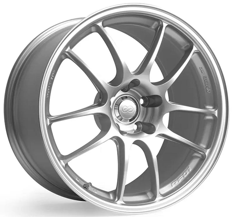 18x9.5 enkei pf01 silver 5x4.5/114.3 35mm