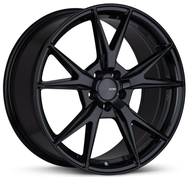 18x8 enkei phoenix gloss black 5x4.25/108 40mm