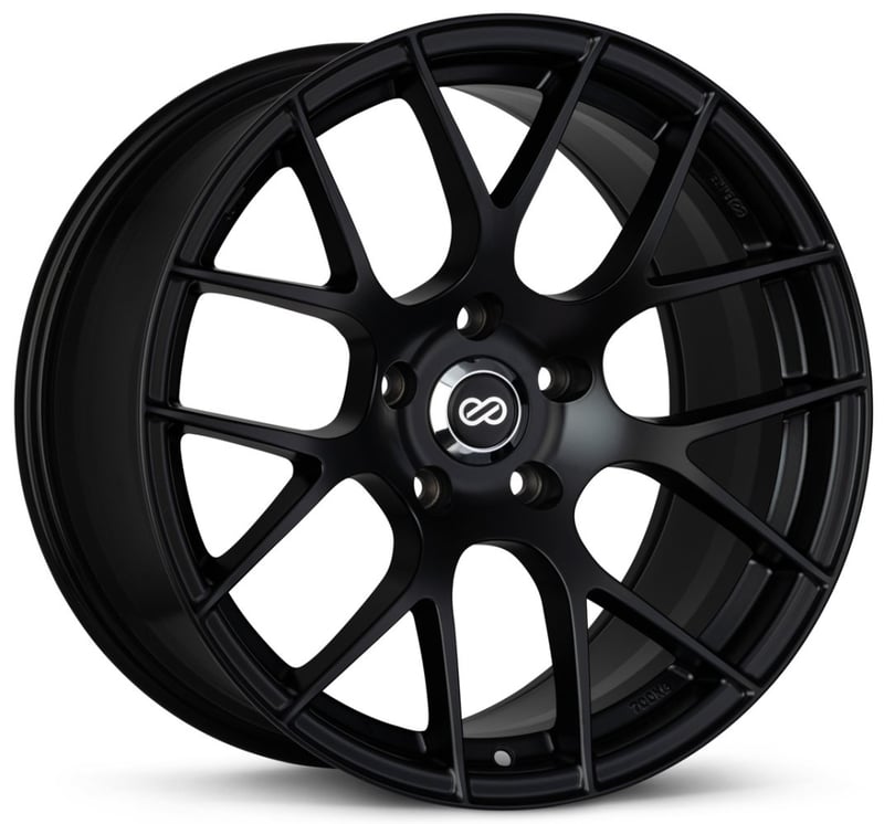 19x8 enkei raijin matte black 5x4.5/114.3 45mm