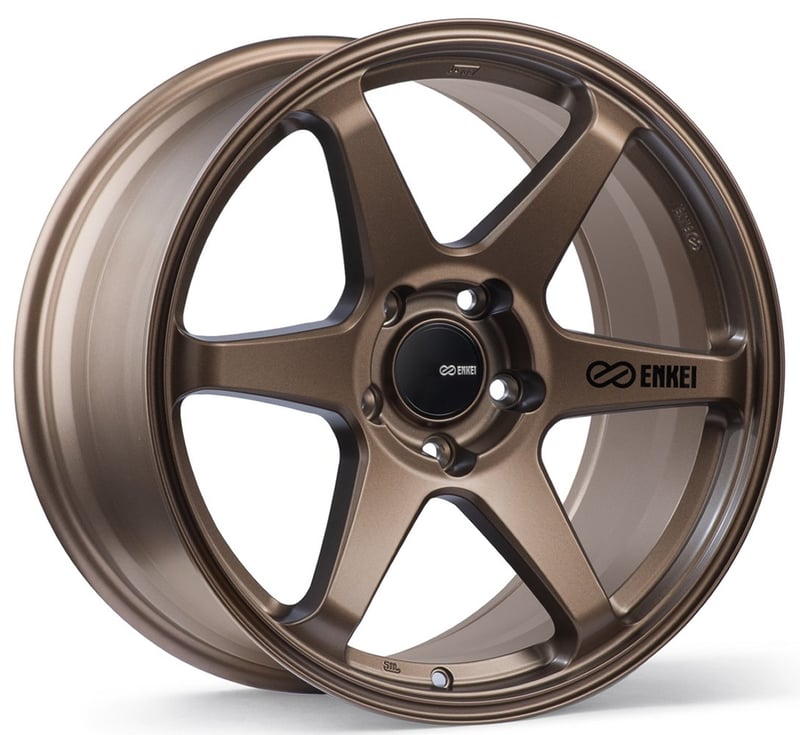 17x8 enkei t6r matte bronze 5x100 45mm