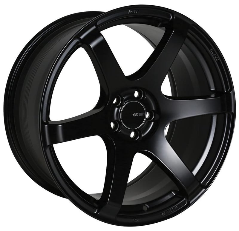 18x9.5 enkei t6s matte black 5x100 45mm