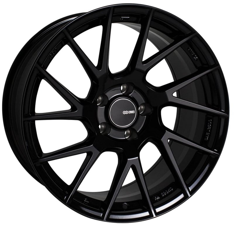 18x8 enkei tm-7 gloss black 5x100 45mm