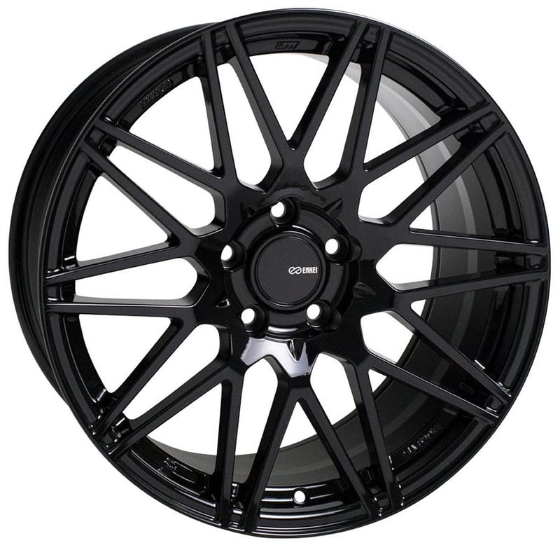 18x8 enkei tms gloss black 5x4.5/114.3 35mm