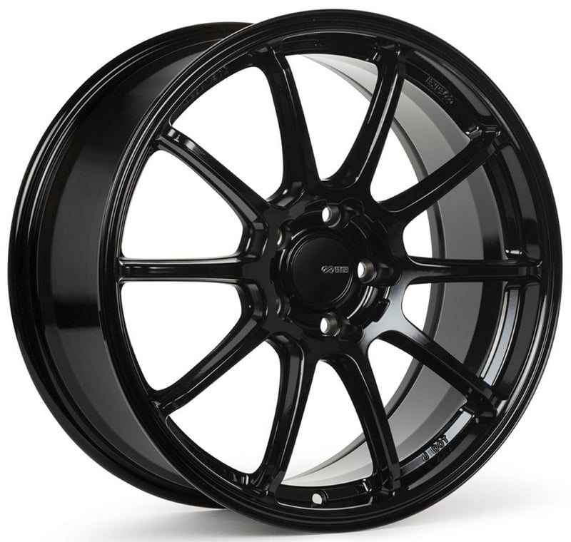 17x8 enkei triumph gloss black 5x100 45mm