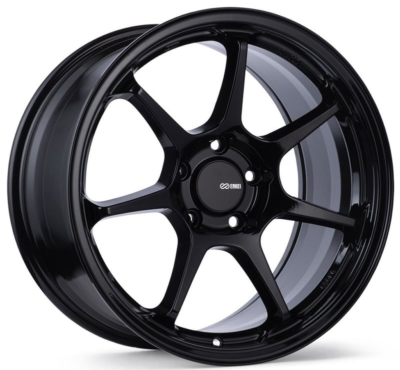 18x8 enkei ts-7 gloss black 5x4.5/114.3 35mm