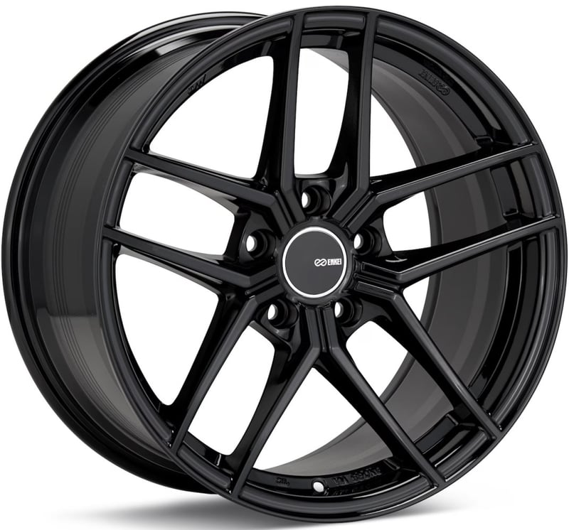 19x9.5 enkei ty-5 gloss black 5x4.5/114.3 35mm