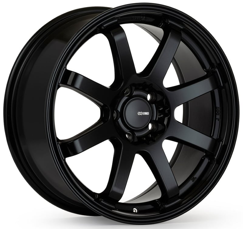 18x8 enkei vanquish gloss black 5x4.5/114.3 40mm