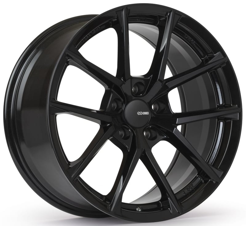 18x8.5 enkei helix gloss black 5x4.5/114.3 38mm
