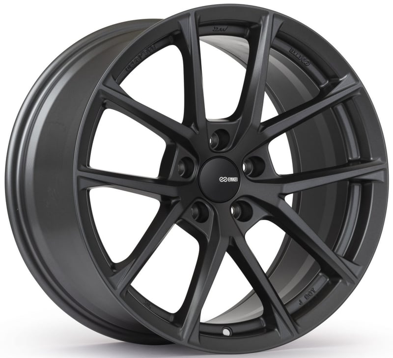 18x8 enkei helix matte gunmetal 5x100 45mm