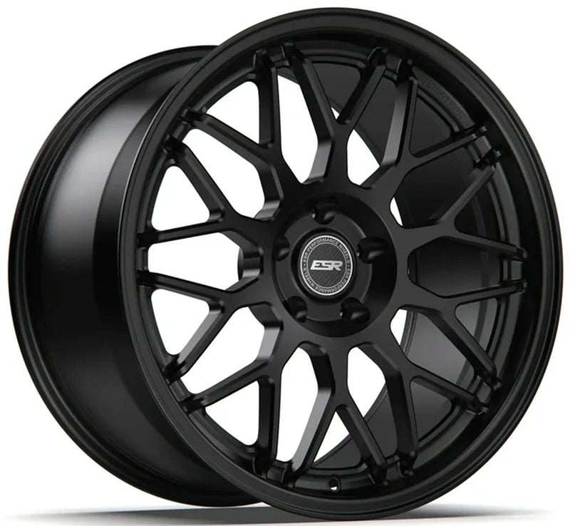 18x8.5 esr ap1 satin black (flow form) 5x4.25/108 30mm (custom)