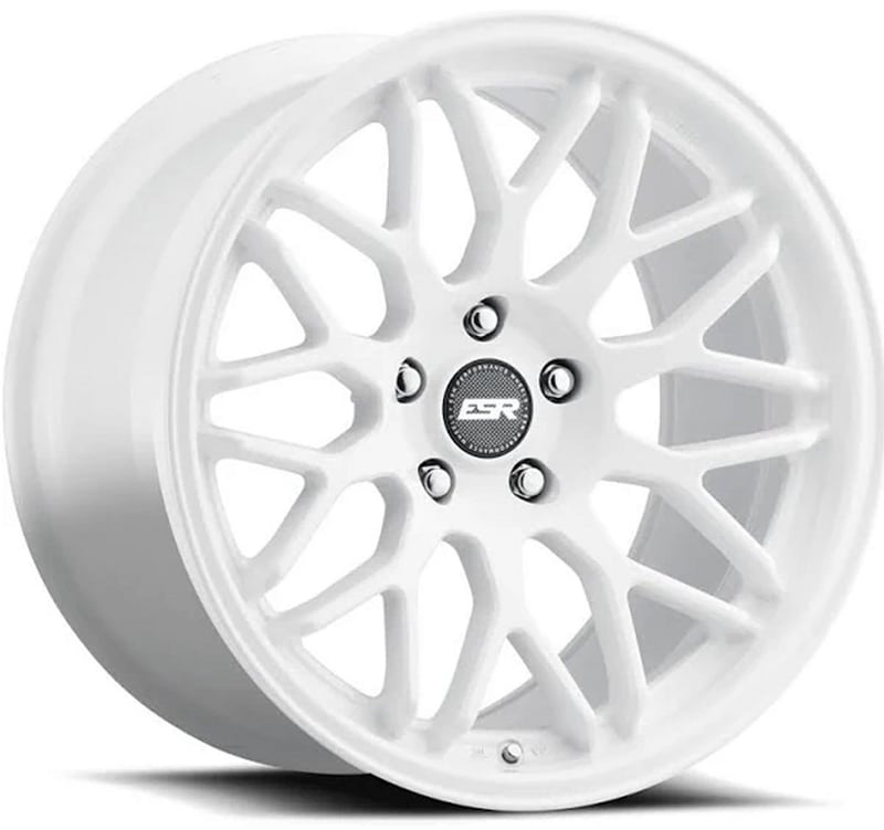 19x9.5 esr ap1 gloss white (flow form) 5x4.5/114.3 35mm