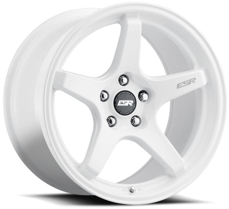 19x10.5 esr ap5c gloss white (flow form) 22mm (custom)