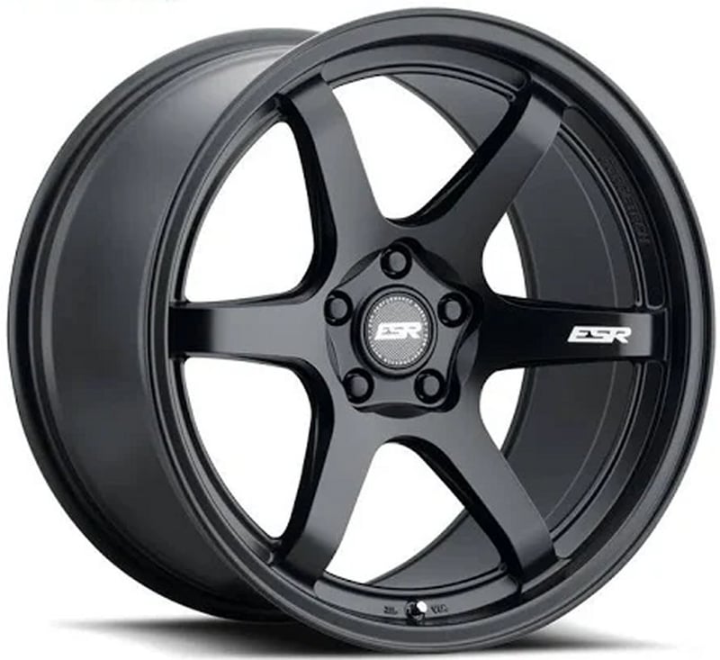 18x9.5 esr ap6 satin black (flow form) 5x4.75/120.7 35mm (custom)