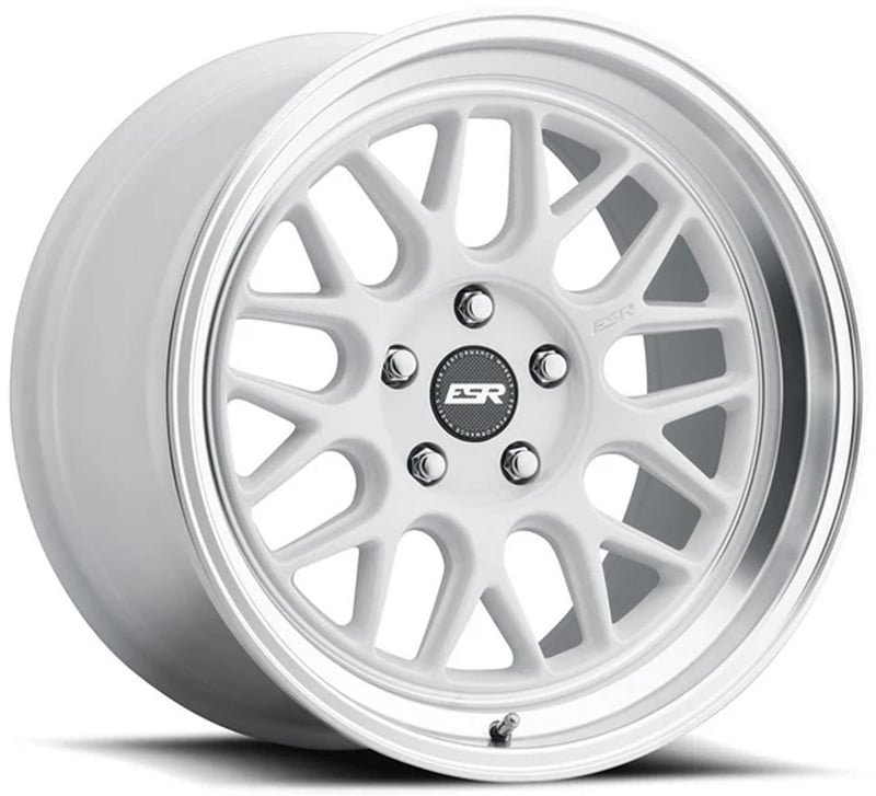 18x9.5 esr cr1 gloss white (flow form) 5x4.75/120.7 22mm (custom)