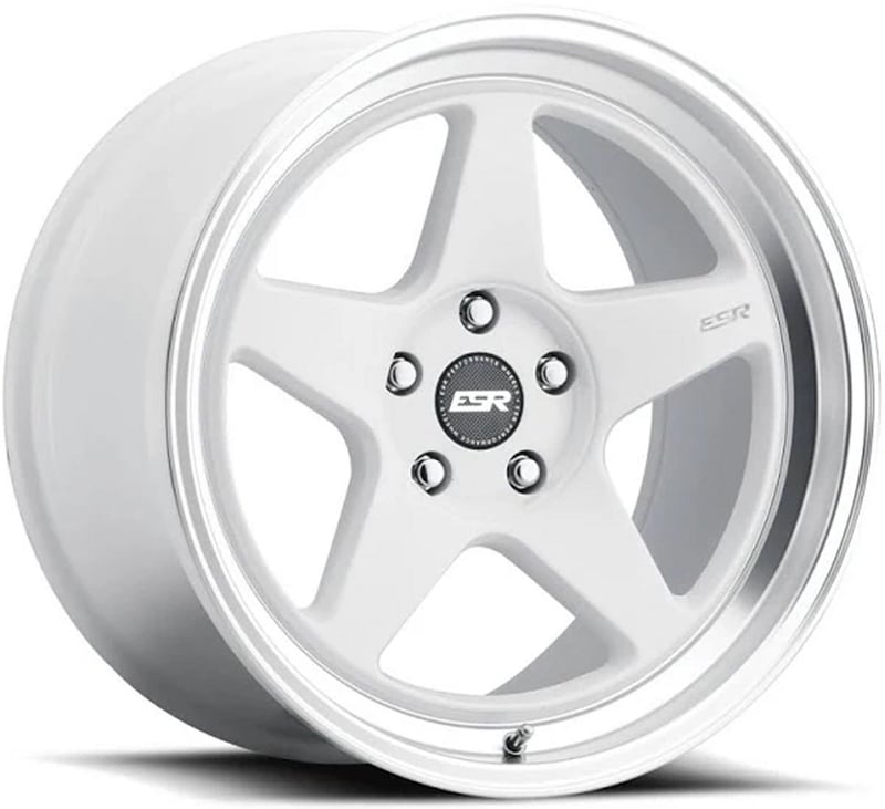 18x10.5 esr cr5 white 5x4.25/108 30mm (custom)