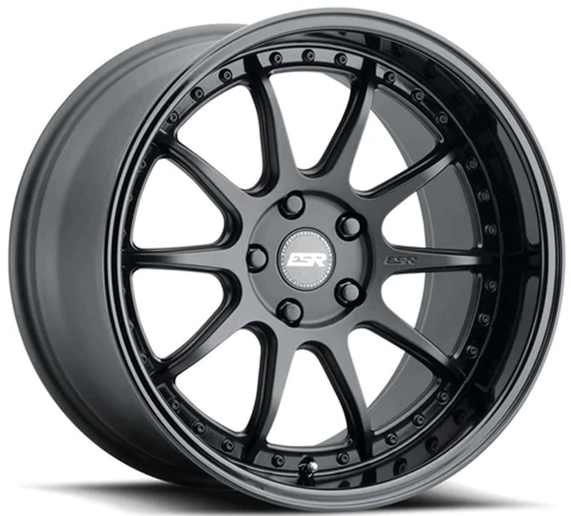 19x9.5 esr cs12 matte black 5x4.5/114.3 35mm