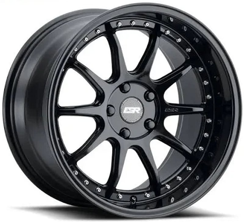 18x9.5 esr cs12 gloss black 5x112 22mm (custom)