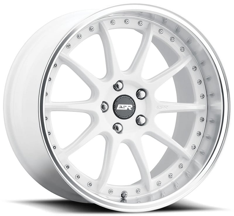 19x8.5 esr cs12 gloss white 5x115 30mm (custom)