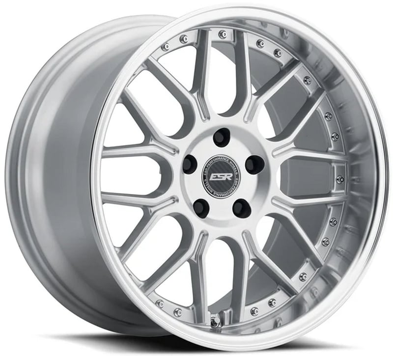 18x9.5 esr cs18 hyper silver 5x4.5/114.3 35mm