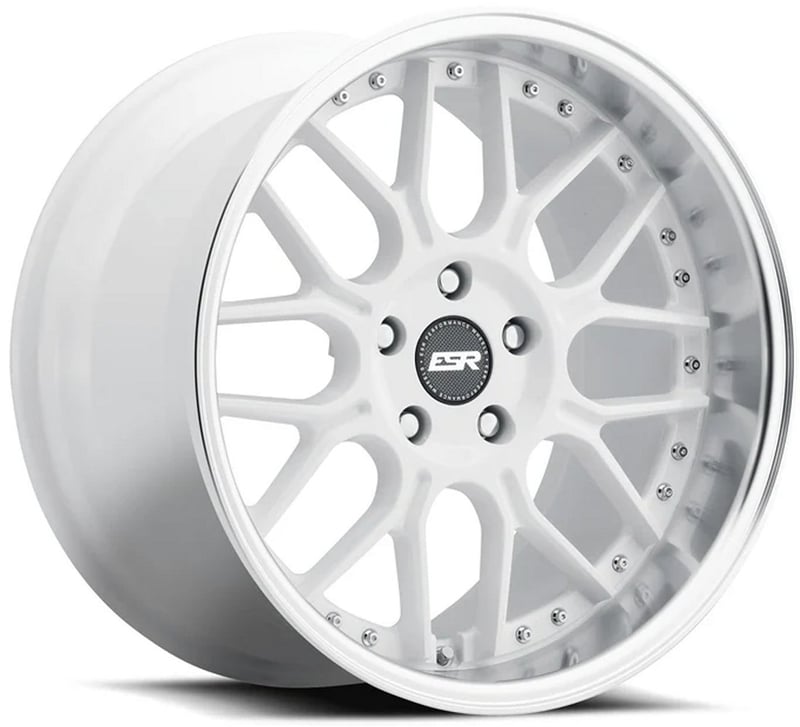 18x8.5 esr cs18 gloss white (custom) 5x4.25/108 35mm