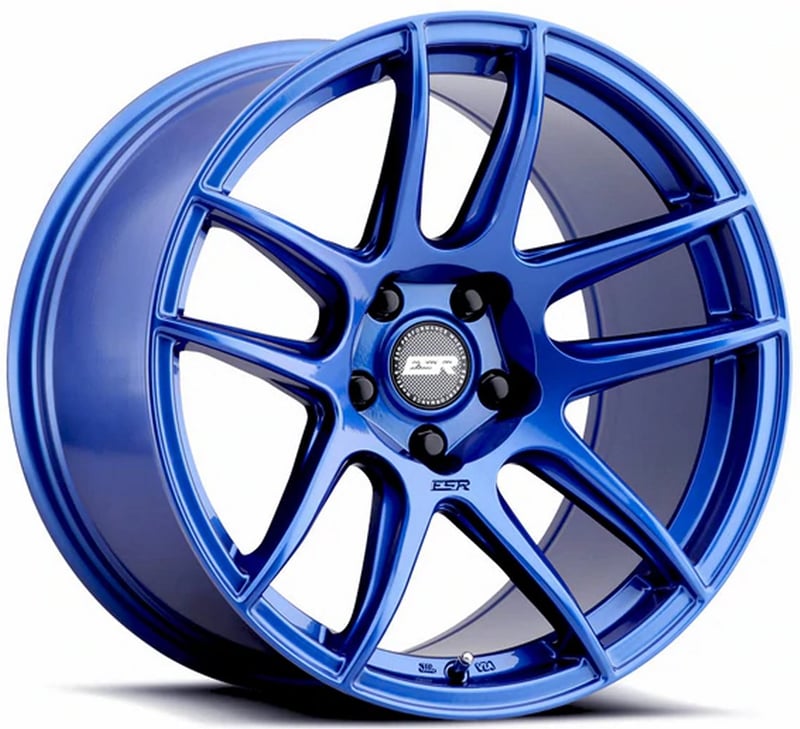18x10.5 esr cs8 gloss apex blue 5x4.5/114.3 15mm