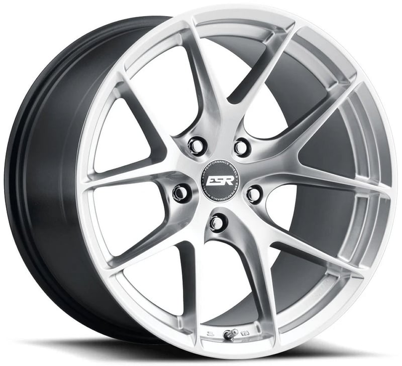 19x9.5 esr rf2 hyper silver (rotary forged) 5x4.5/114.3 35mm